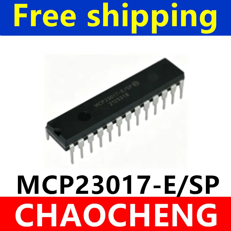 (1piece)100% New MCP23017‑E/SP MCP23017 E/SP DIP‑28 Chipset 16‑Bit I2C I/O Expander Interface IC