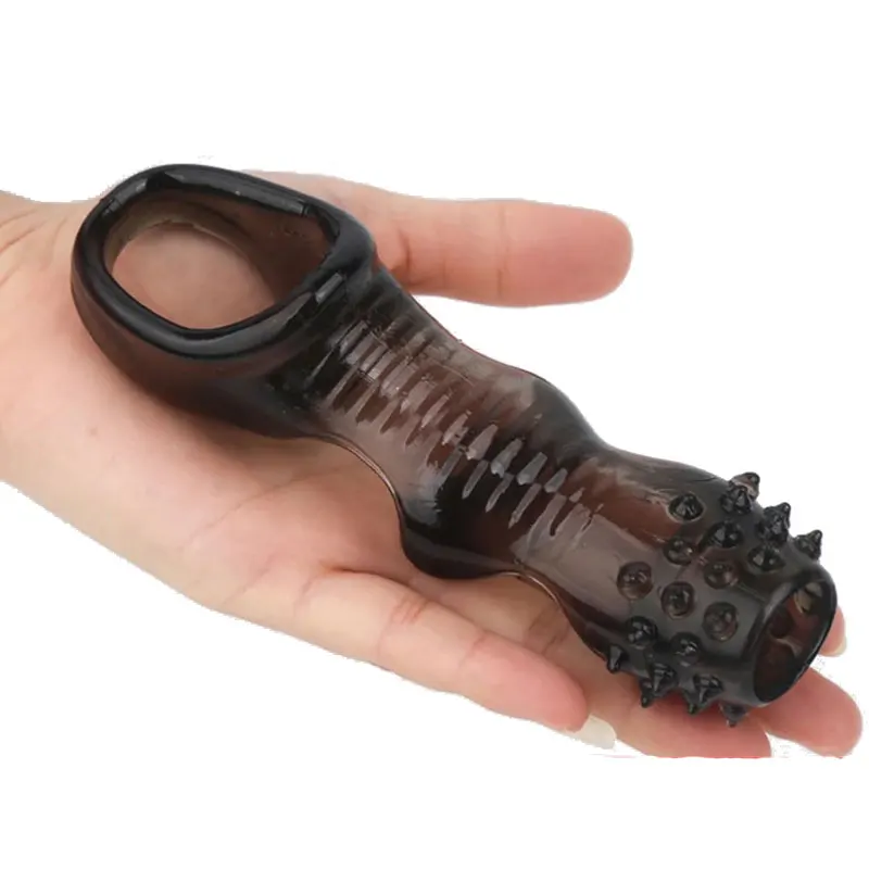 Reusable Lock Penis Ring Male Ejaculation Delay Sleeve Cock Ring Erection Sex Toys for Men Adult ProductSilicone Adult Supplies