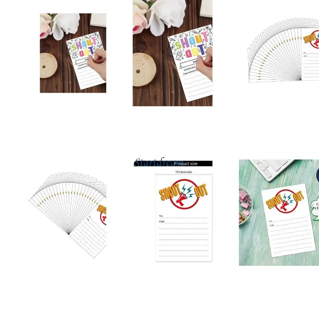 

25 Counts School Recognition Reward Cards 4x6Inch For Student Teachers Employee K92C