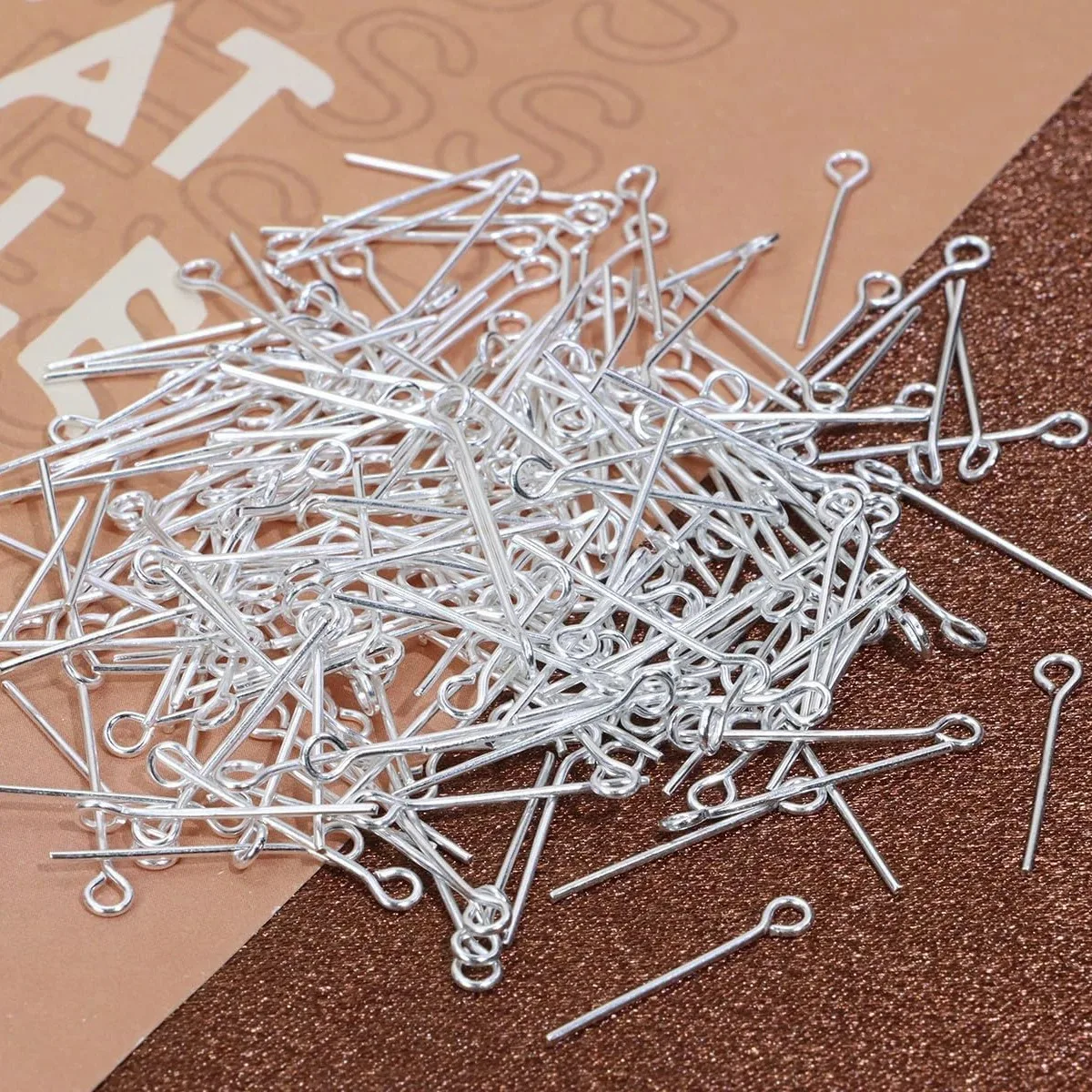 200 قطعة 16 20 30 مللي متر سلك معدني صغير دبابيس الديكور الصغيرة المفتوحة العين رئيس دبابيس الإبر السائبة DIY بها بنفسك الحرفية حبة صنع المجوهرات