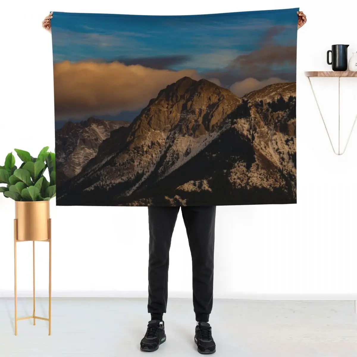 

Kananaskis Throw Blanket Soft Comfort Blanket for Reading Watching TV