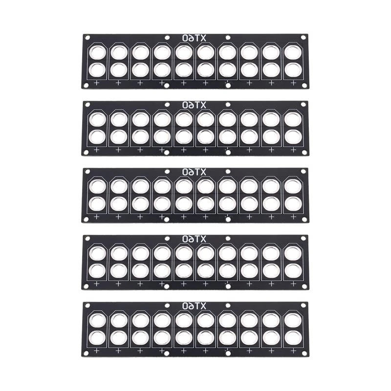 【Shop Now】For FPV Drone Airplane Compatible For XT60 Parallel Charging Plate 5PCS 10Port PCB Welding Distribution Board Lipo
