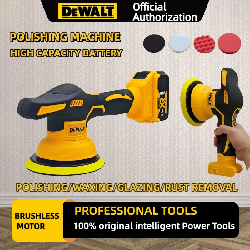 

Беспроводная полировальная машина Dewalt 8Gears с цифровым дисплеем и длительным сроком службы батареи, электрическая полировальная машина для авто, инструмент для воскования и полировки автомобилей