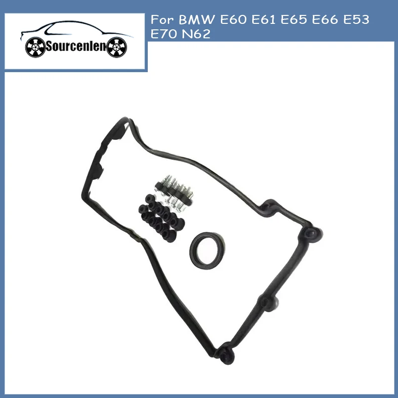 

FOR BMW E60 E61 E65 E66 E53 E70 N62 Valve Cover Gasket OEM 11127513195 11127513194
