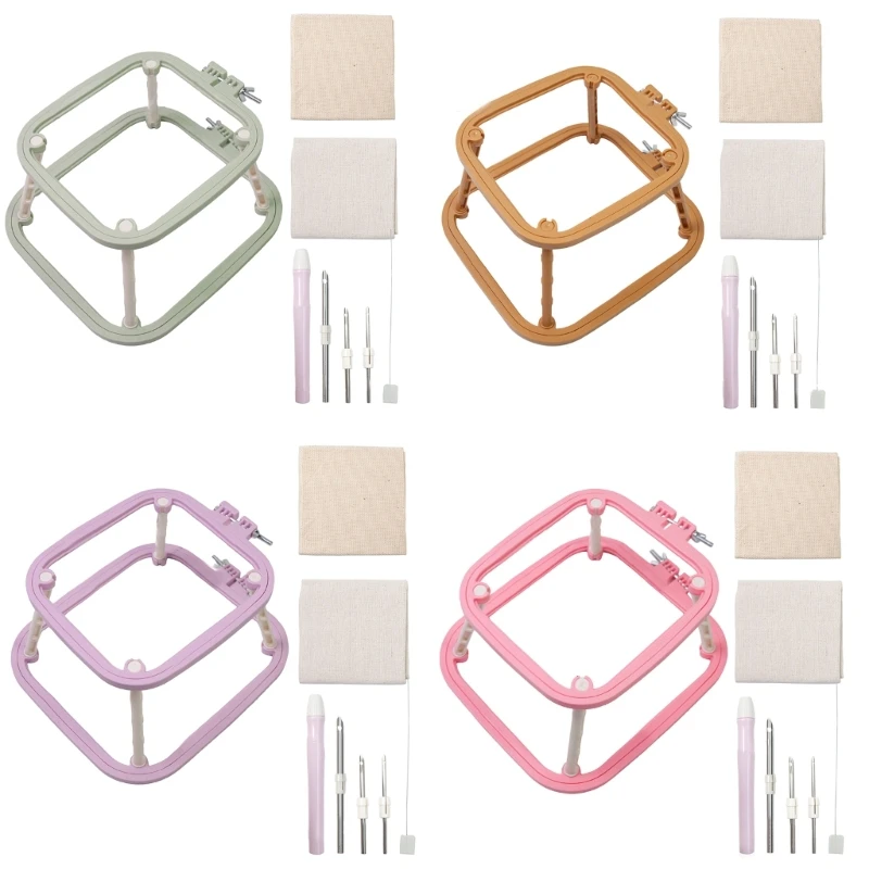 

Adjustable Embroidery Hoop Crosses Stitching Hoop Two Layer Embroidery Frame for Sewing Needleworks Embroidery Project