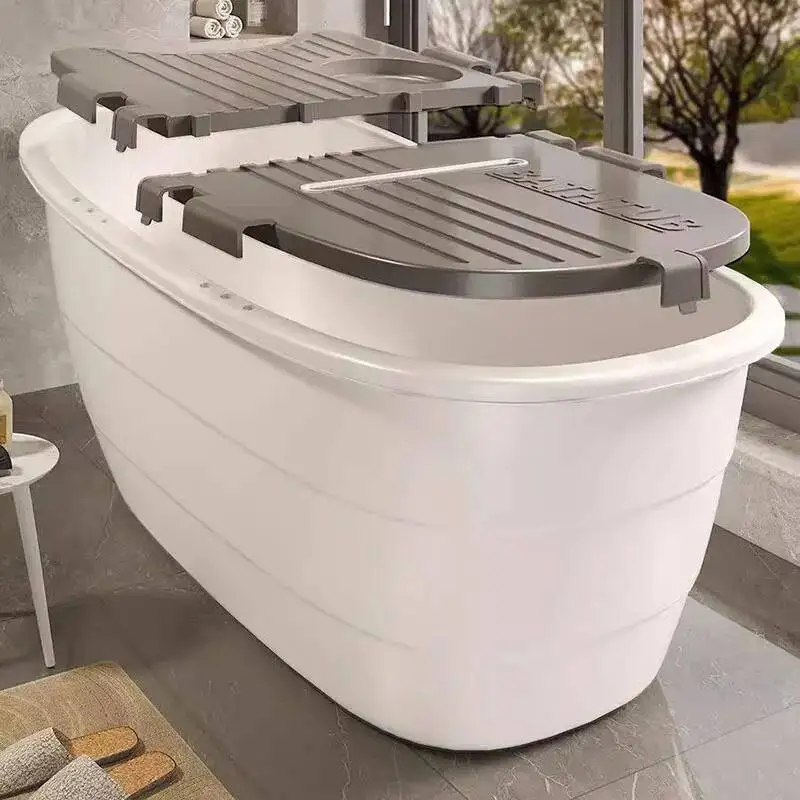 

Indoor Bathtub Adult Bedroom Plastics Bathtub White Modern Move Home Kannettava Kylpyamme Furniture Decoration