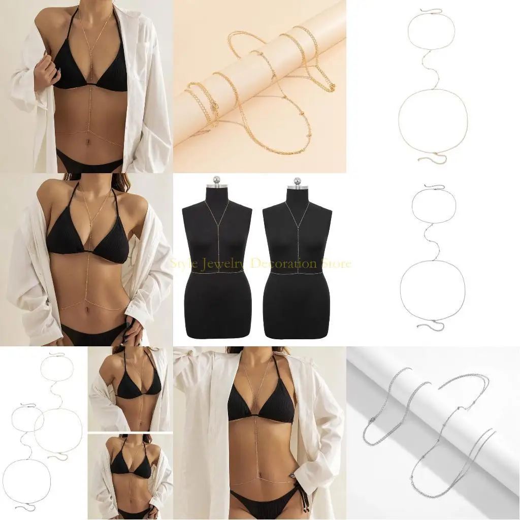 

D46E Belly Chaby Body Chaby Chaineegy Jewelry Body Jewelry Party Bikin