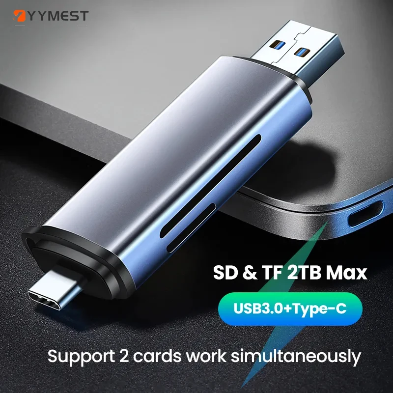 

Card Reader USB3.0&USB C to SD MicroSD TF Thunderbolt 3 for PC Laptop Accessories Smart Memory Cardreader SD Card Adapter
