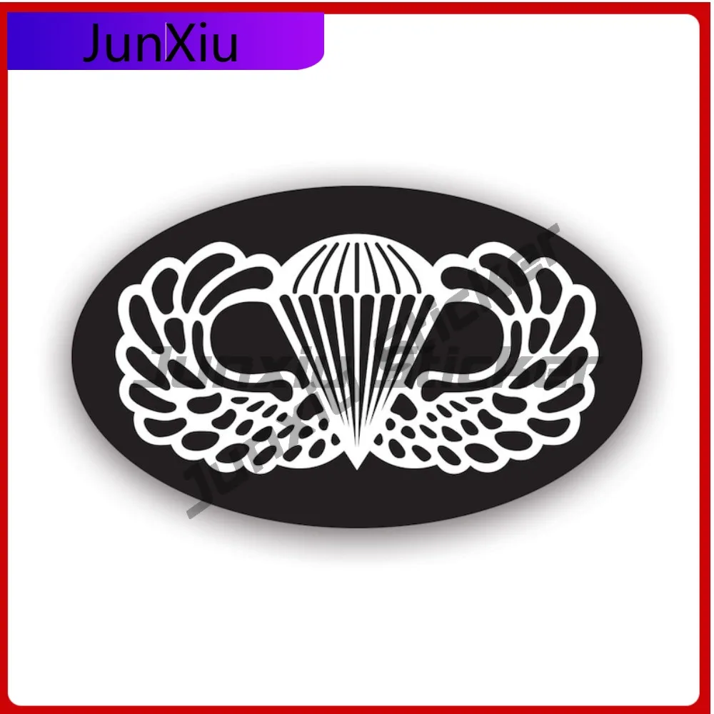 

Oval Army Airborne Basic Parachutist Sticker Uv Protected Decalsparachute Halo Car Sticker Vinyl Decal Waterproof Durable For