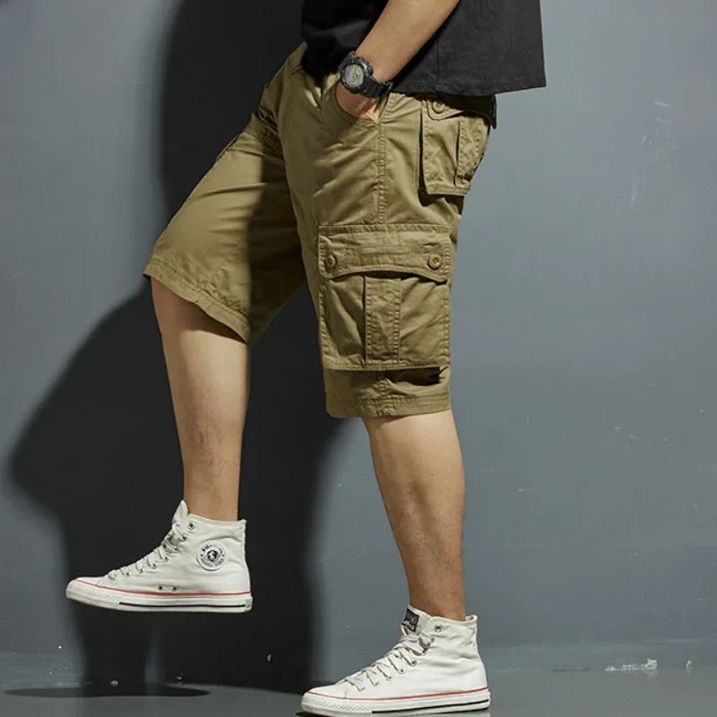 Mens Cargo Shorts Camouflage Bermuda Short Pants for Men Combat Solid Camo Homme Designer Harajuku Loose New in Big and Tall Y2k