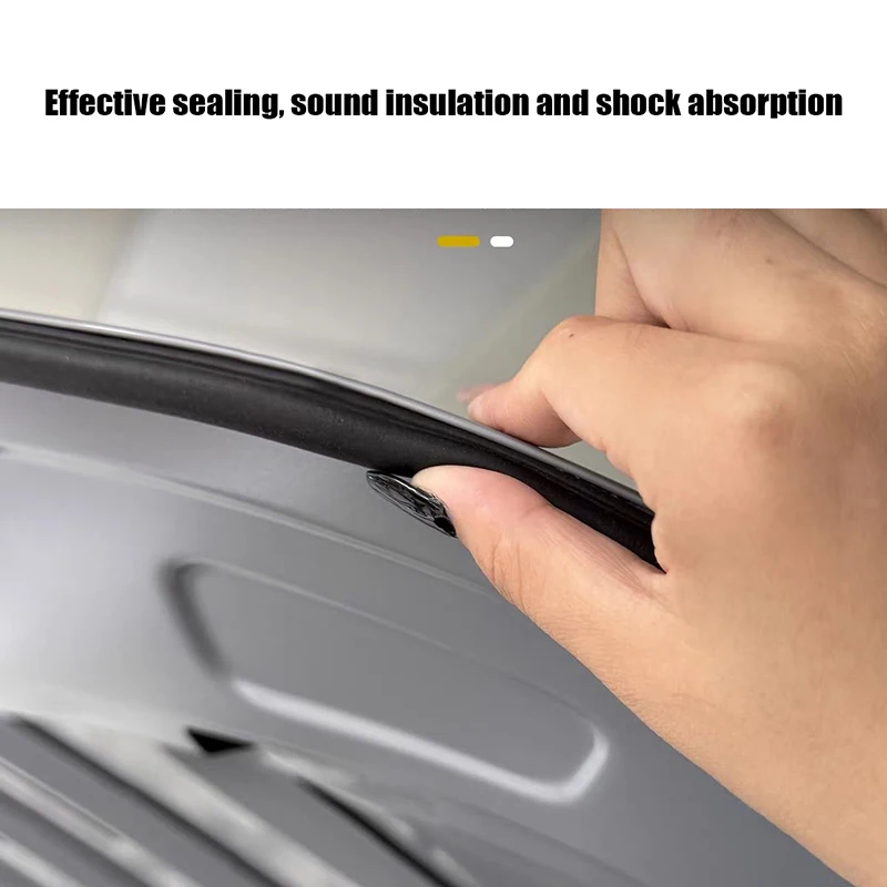 Rubber Car Trunk Weather Seal Strip Universal Weatherstrip for Hood/Trunk Soundproof Dushproof Sealing Strip