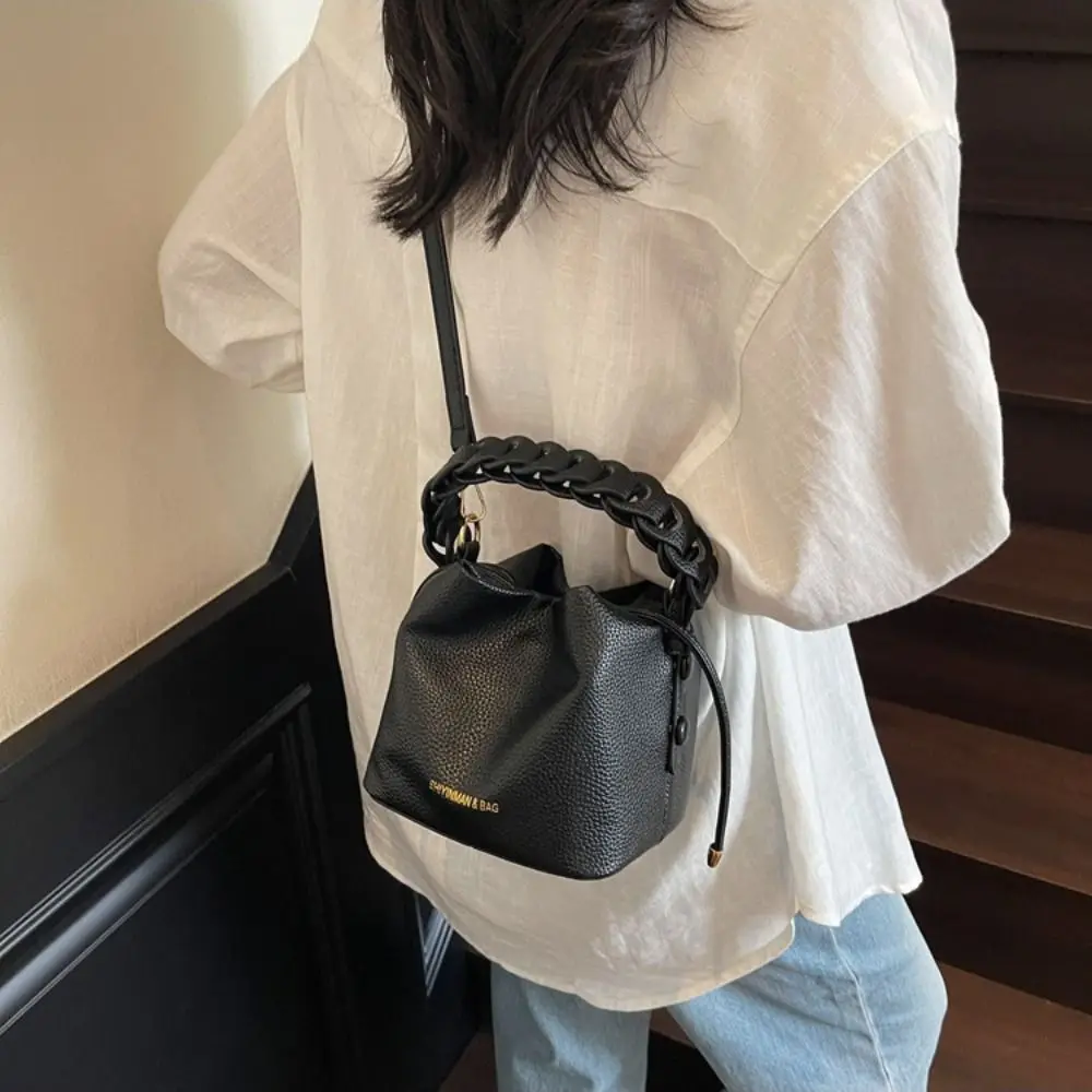 

Модная женская сумка через плечо из искусственной кожи, минималистичная универсальная сумка-ведро, модная прочная сумка через плечо для путешествий