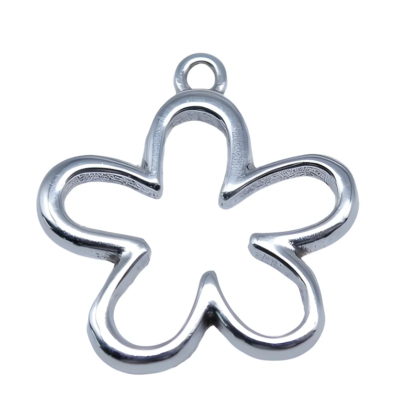 

20pcs 22x23mm Alloy metal hollow flower pendants for jewelry handmade HWEF3691