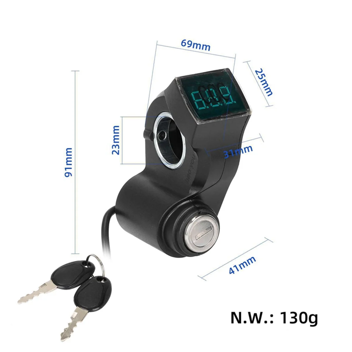 Electric Scooter Ignition Lock Key Barrel Starter Switch Lock Electric Scooter Replacement Accessories for KUGOO M4