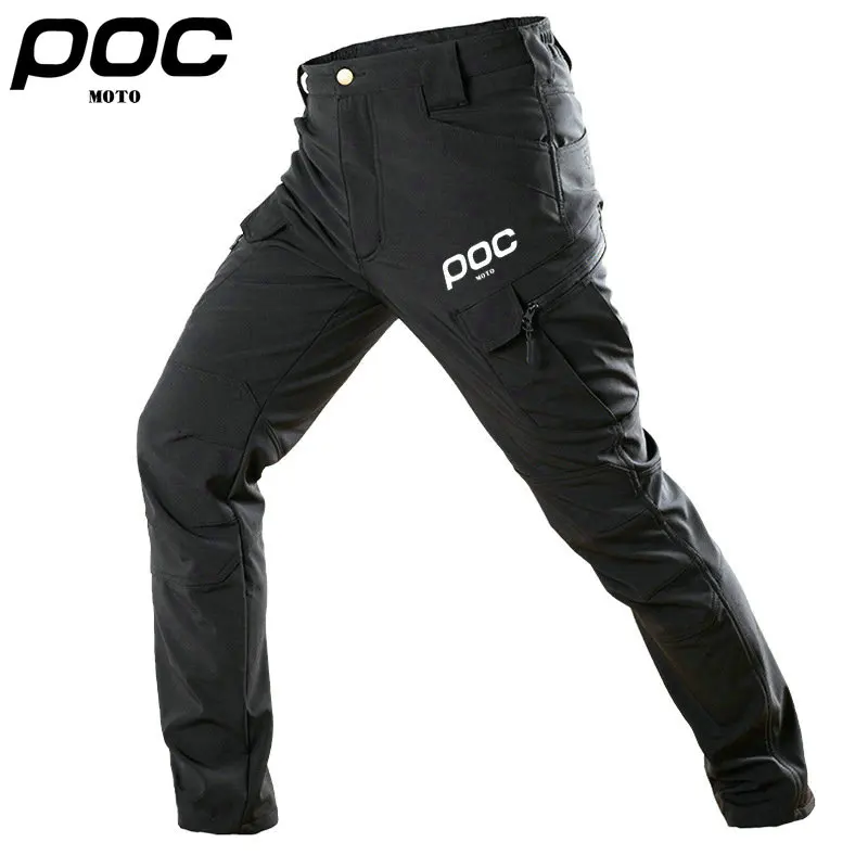 Men Casual Sports Moto POC Bicycle Trousers Male Mtb Bike Bottoms Clothing Outdoor Waterproof Tactical Cargo Cycling Long Pants