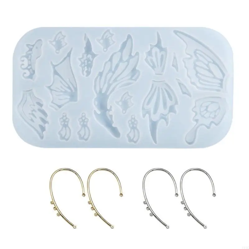 195C Three-dimensional Butterflies Earrings Mold Jewelry Casting Silicone Charm Mold