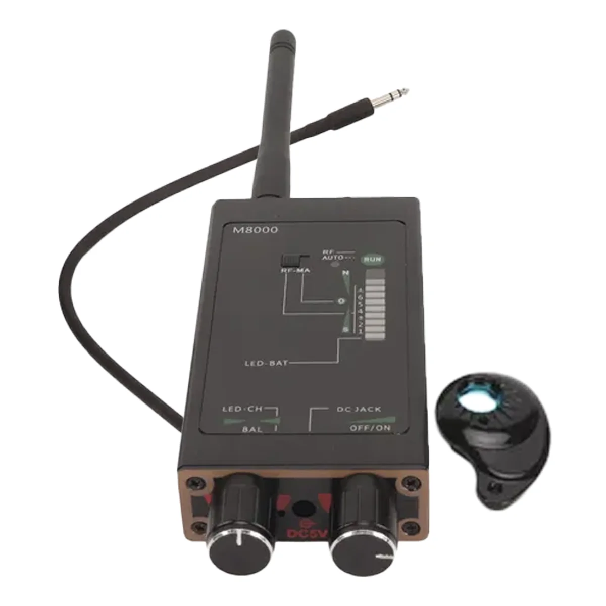 كاشف الأخطاء المخفية، مضاد للتنصت/مكافحة التتبع، كشف الأخطاء 99.99%، البحث التلقائي، محمول للفندق/الأعمال