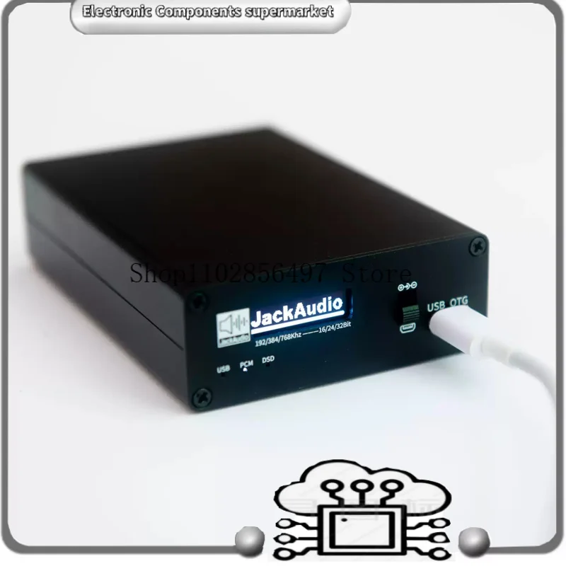 

PCM/DSD Digital Audio Converter SPDIF Fiber Optic, Coaxial, I2S (HDMI) DSD Output with 0.91 OLED Screen