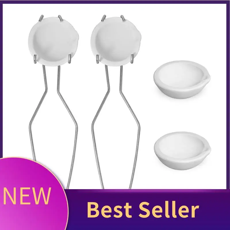 

ABLU-6Pcs Crucible Kit, Ceramicquartz Crucible Dish Cup, Crucibles For Meltingmetal, Melting Casting Refining Gold Silver