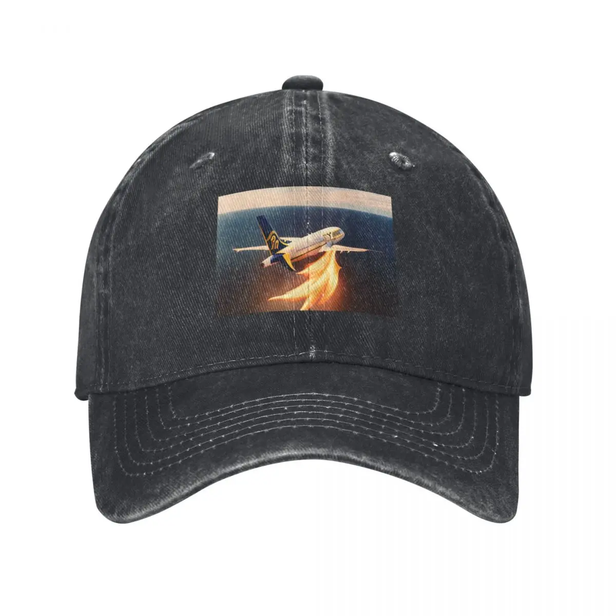 AI RyanAir in Flames Baseball Cap Hat Man For The Sun tea Hat Gentleman Hat Men's Caps Women's