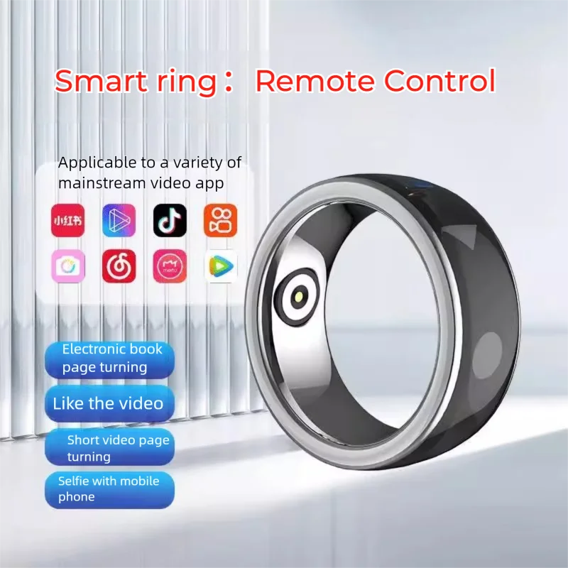 

Беспроводное умное кольцо-мышь Bluetooth: многофункциональный пульт для TikTok, YouTube, веб-серфинга, перелистывания страниц электронных книг, селфи