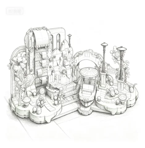 2026 Creative Candy Factory Street View Toy Model, Used for Home Decoration, As Well As Birthday and Christmas Gifts