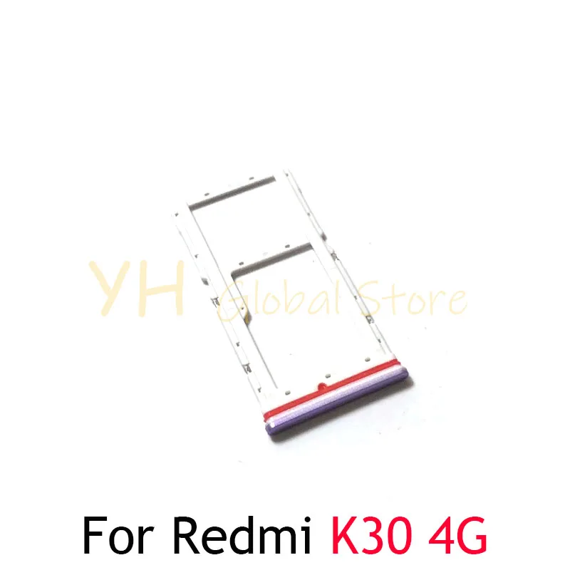 5PCS For Xiaomi Redmi K30 4G / K30 5G Sim Card Slot Tray Holder Sim Card Repair Parts