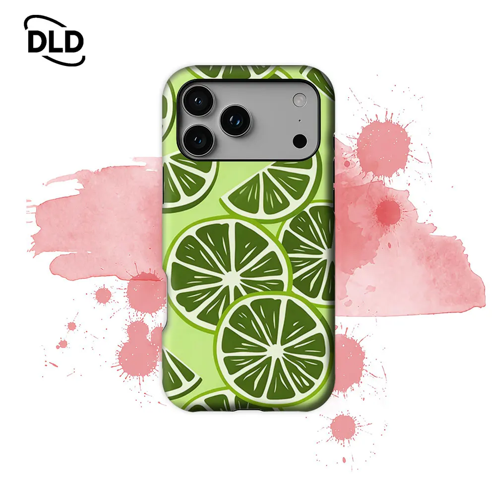 Funda para Teléfono con Diseño de Rodaja de Lima, Magnética, para iPhone 17 16 15 14 13 Pro Max Plus, de Una o Dos Capas, Resistente