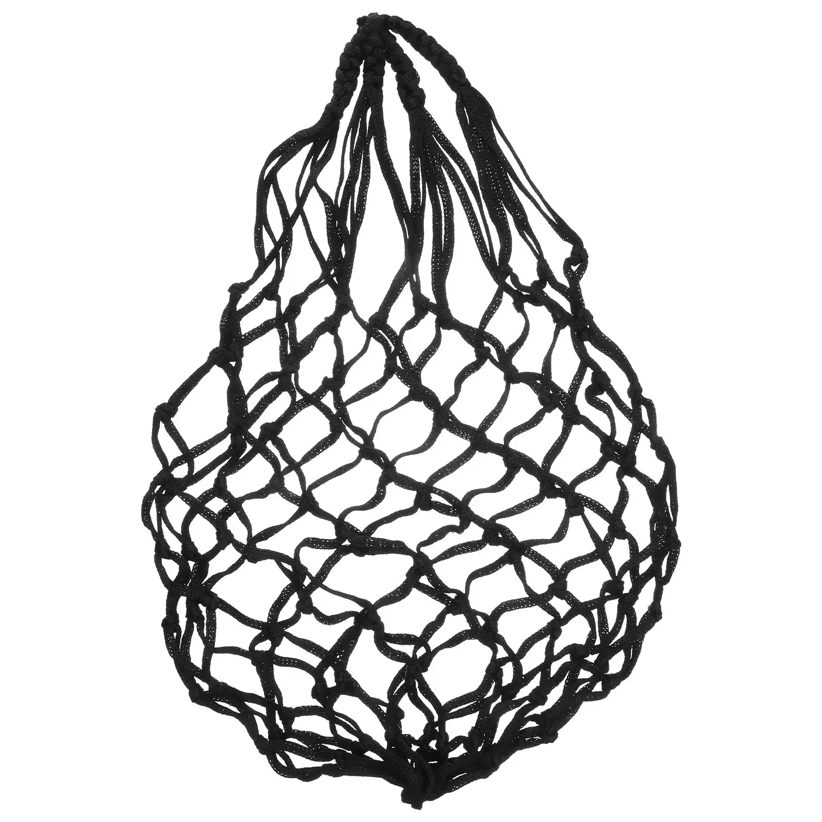 Feeding Mesh Bag 64 Nylon Black Livestock Food Container Hanging Guinea Pig Chicken Toys Coop Strong Practical Braided