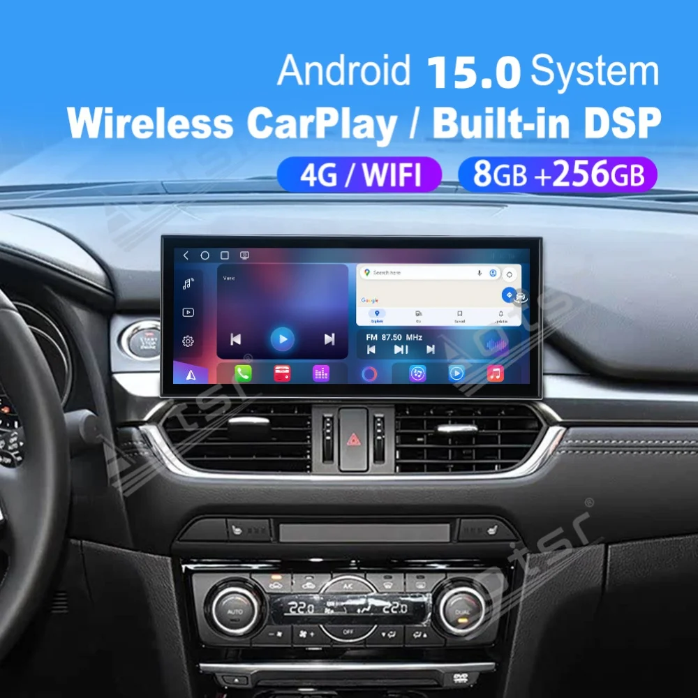 

15.8” Android 15 Qualcomm Carplay Car Radio For Mazda 6 2017~2019 Car Autoradio Multimedia Player GPS Navigat Head Unit