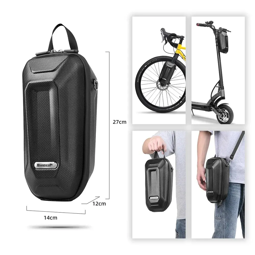 Rhinowalk Electric Scooter Front Bag Handlebar Water-Resistant Quick Release 4L EVA Big Capacity Universal For Xiaomi Scooter