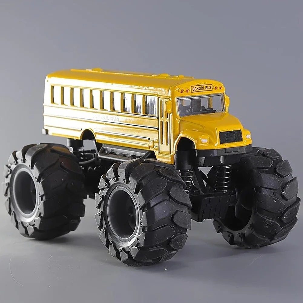 Monster Schoolbus Monster Truck Grote wielen Speelvoertuig Trek auto Speelgoed Cadeaus voor peuters Kinderen Jongens