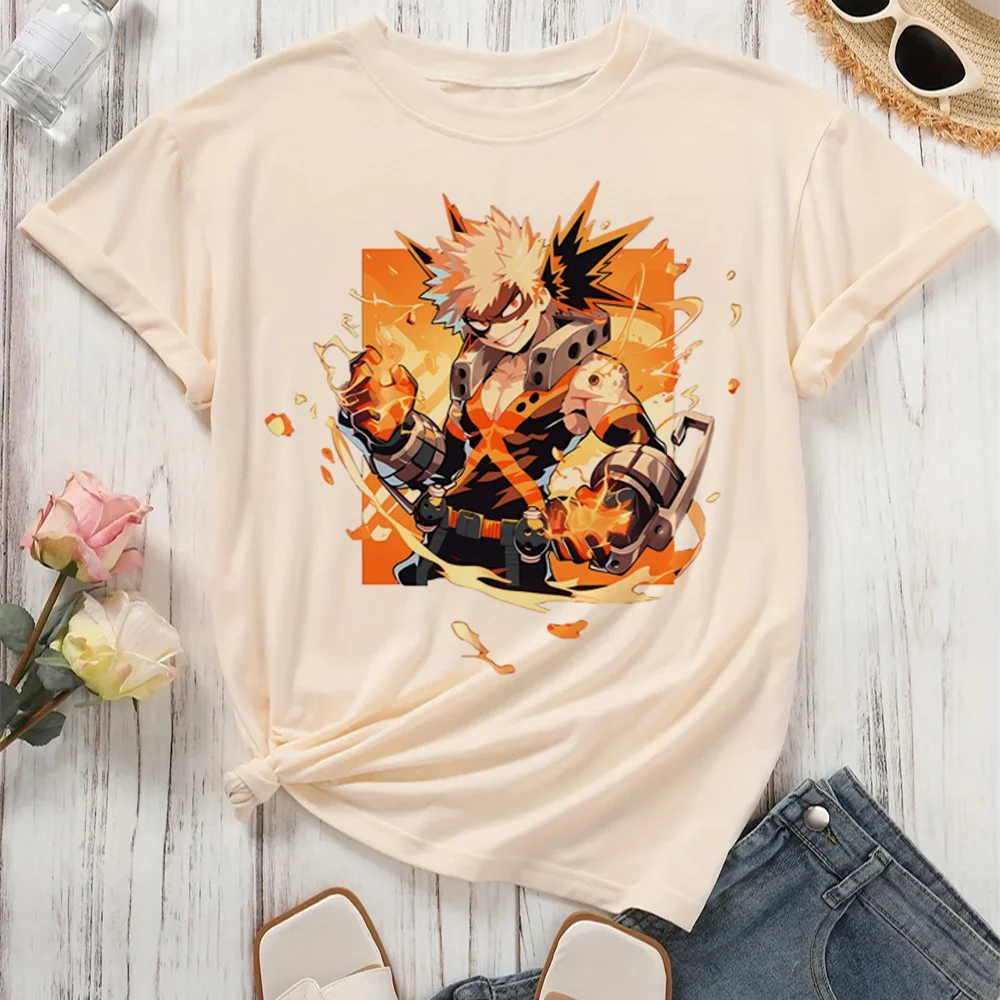 Camiseta Bakugo para chica, estética Y2k, kawaii, psicodélica, anime, camiseta vintage, harajuku, grunge, años 2000, clásica, hip hop, transpirable
