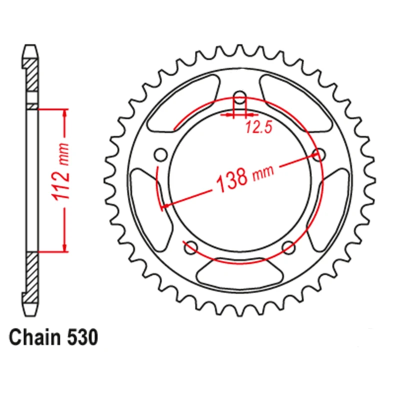 LOPOR 530 CNC 17T 44T Front Rear Motorcycle Sprocket for Honda  CBR1100 XX V W X Y Blackbird  CBR1100XX CBR 1100  1997-2007