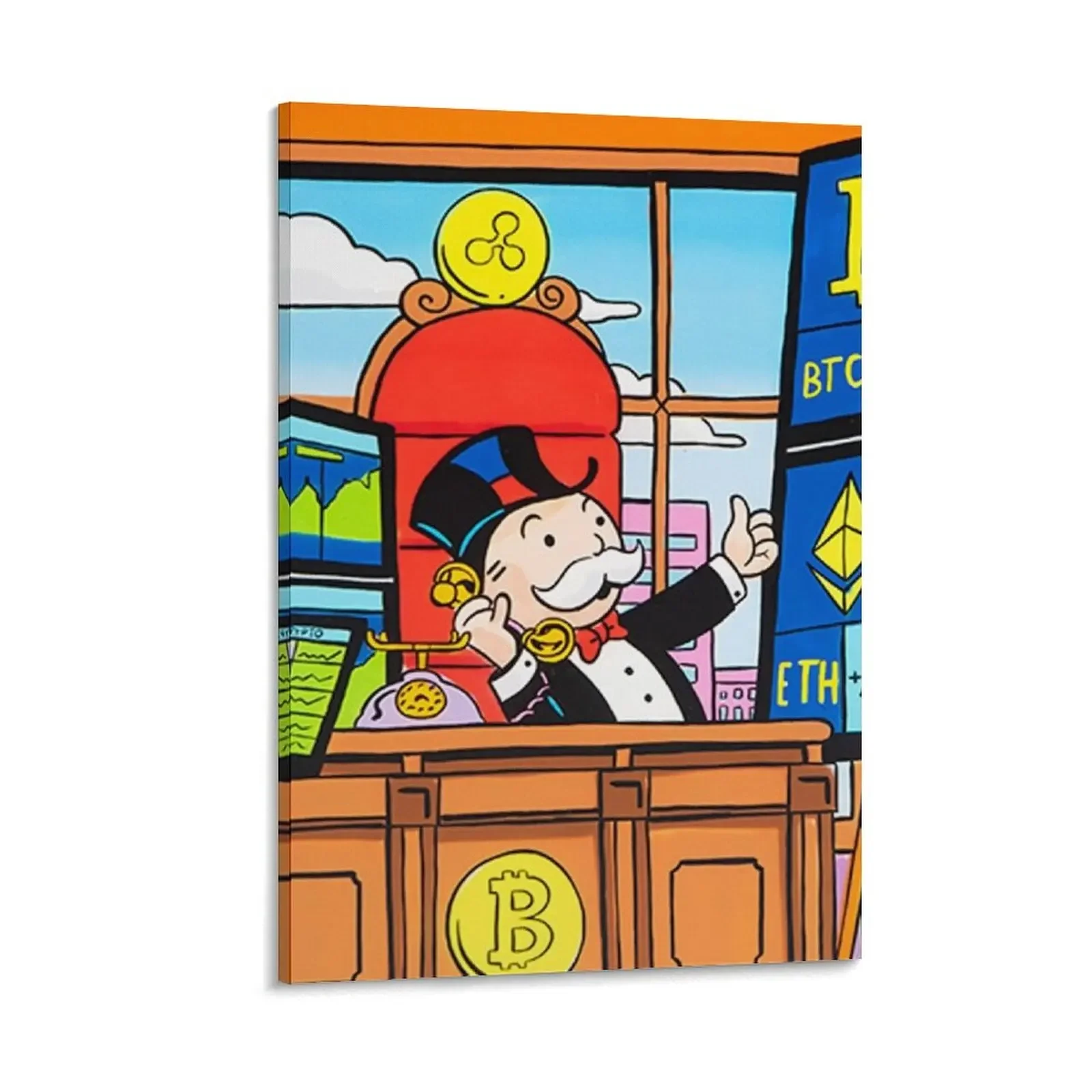 

Mr Money Boss Canvas Painting Picture on the wall decoration for the room posters for room
