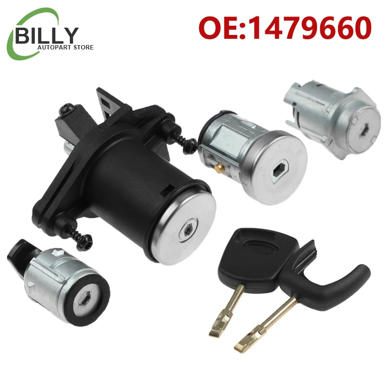 YAOPEI 1479660 Ignition Key Switch Cylinder Lock With Keys for FORD FIESTA MK5 FUSION (CBK) 2003- AL084 2S61A22050BM 2S61-A22050