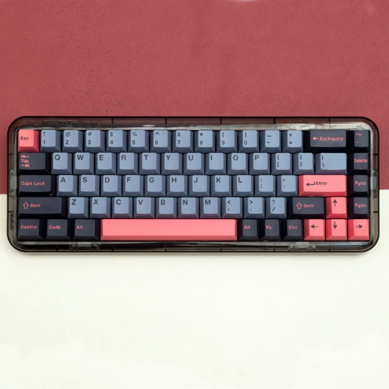 

173 Keys GMK 8008 Red Retro Path Keycaps PBT Dye Sublimation Cherry Profile for MX Switch Mechanical Keyboard Minimalism Keycap