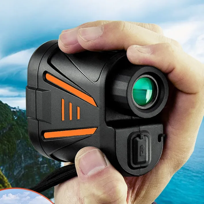 High Precision Golf Laser Range Finder Rechargeable Portable Outdoor Golfing Accessory