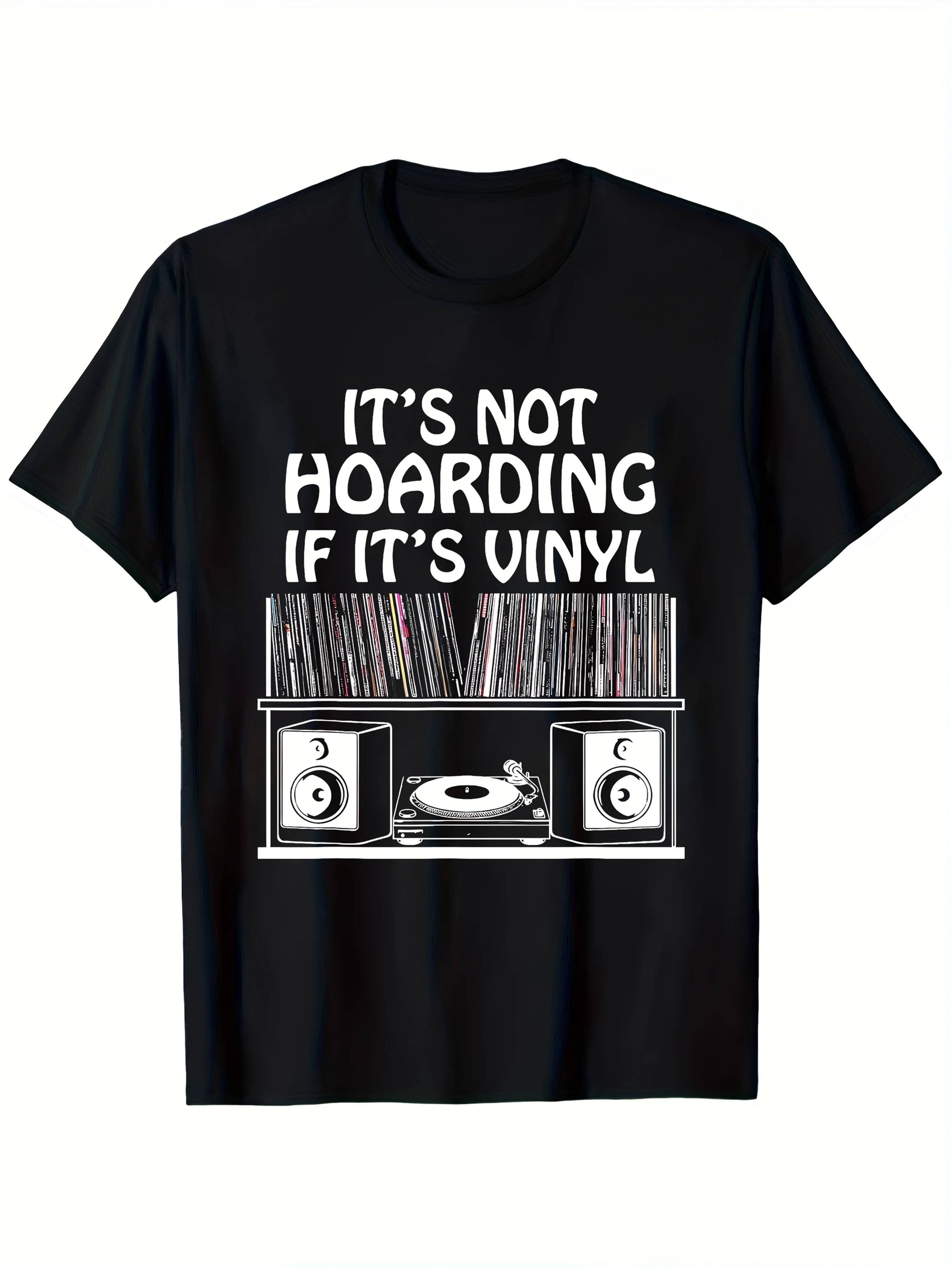 Collectible Vintage T Shirts - Men Women Retro Vinyl Turntable Graphic