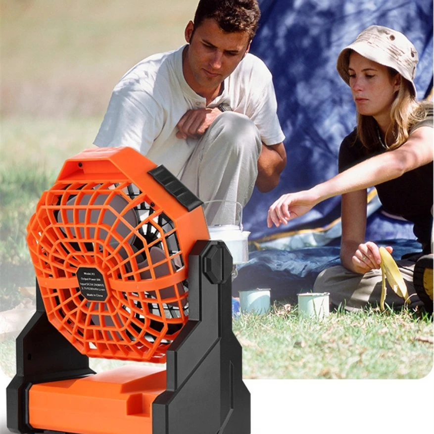 

Camping Fan With Led Lights For Tent Fan 7800mAh Portable Rechargeable Fan Working 6 to 25 Hours Adjustable Speed Lantern