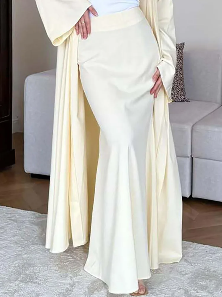 

Autumn X-Long Cardigan and Maxi Skirt Sets Vintage Casual Solid Robes for Women Outfits Winter Long Sleeve Warm Two Pieces Suits