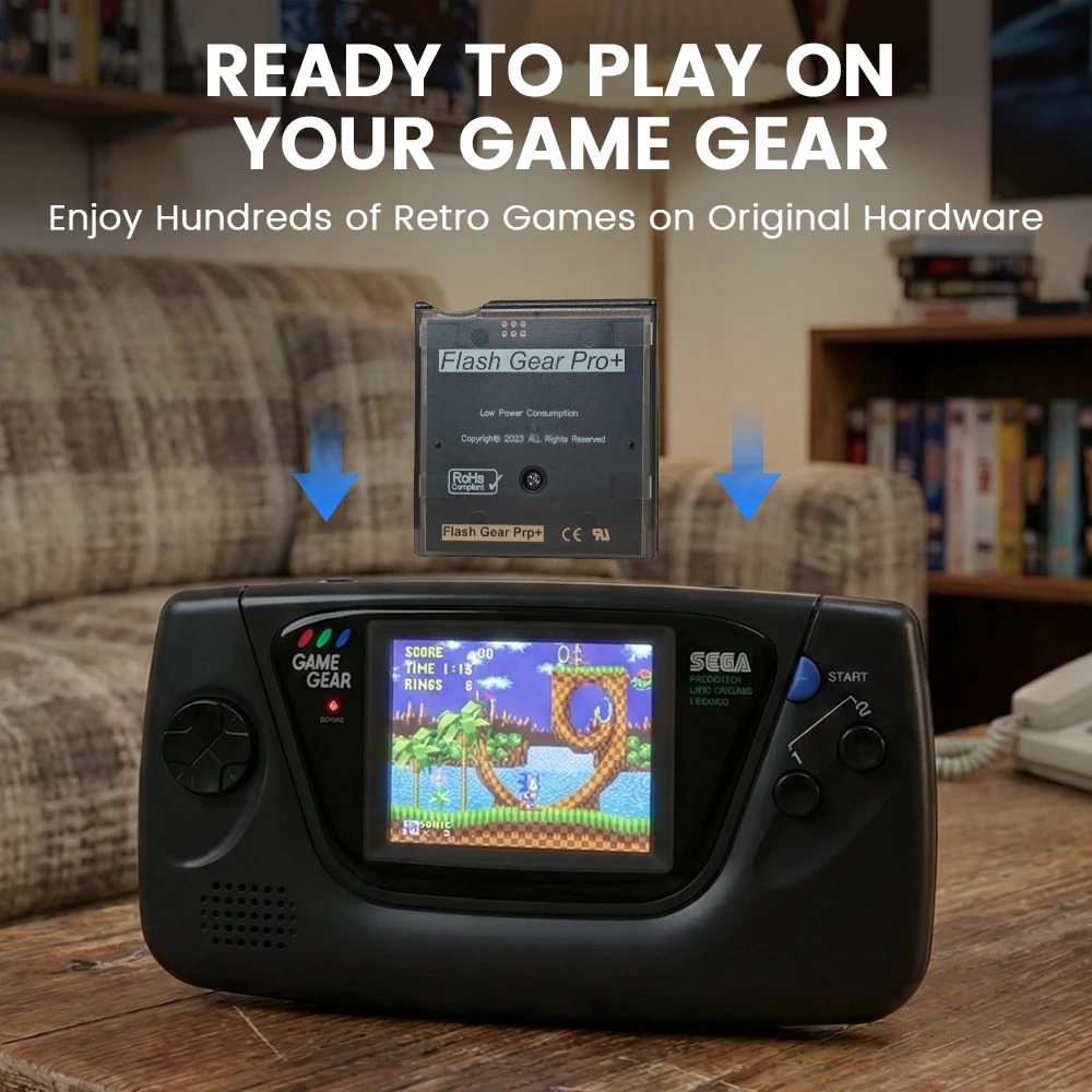 2026 New 1000 in 1 Flash Gear GG Pro+ Memory Card FlashCard for SEGA Game Gear GG GAme Console with 4G TF Card - view 6