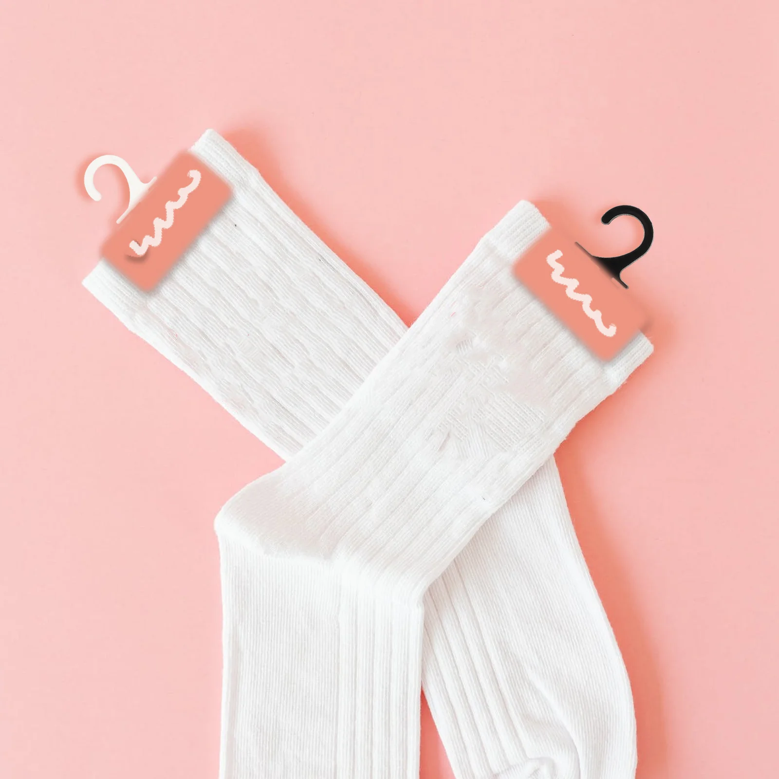 

400pcs Sock Display Hooks Plastic Hangers Retail Tools Smooth Surface Black Transparent Each Easy Use Home Shop