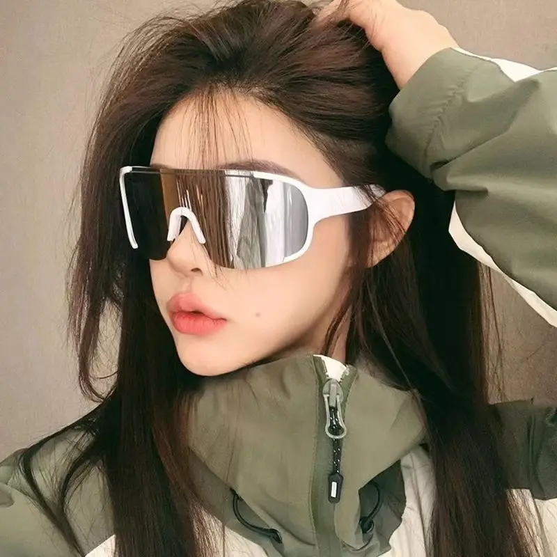 New Y2K Style Cycling Sunglasses Windproof Glasses for Men Women Retro-Reflective Sheeting Lens Road Riding Sport Glasses