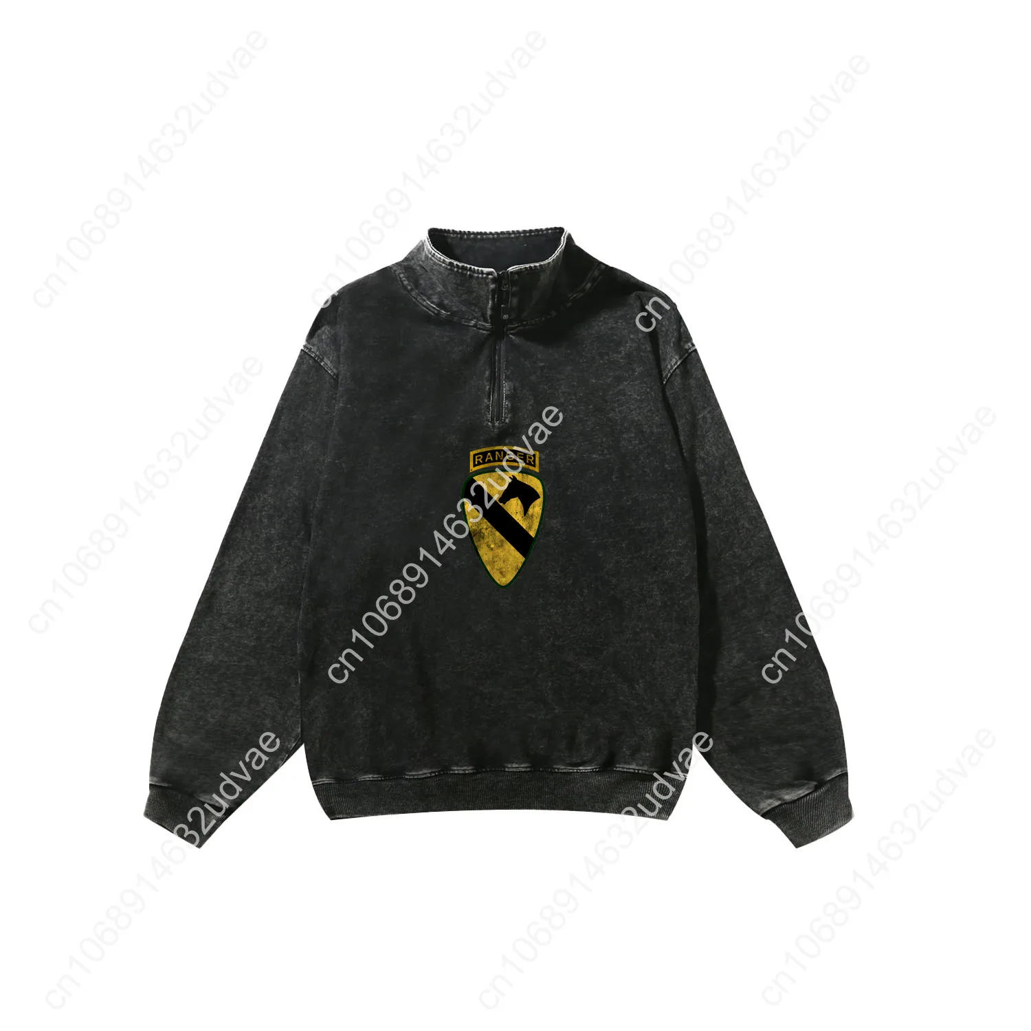 1st Cavalry Division Ranger 1st CAV Retro Sweatshirt Man Woman Teenager Vintage Pullover Half Shirt Custom Tops Sleeved Tshirt