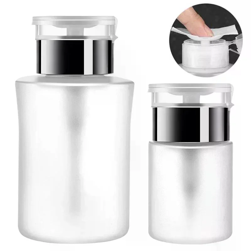 60/150/180/250ml Empty Pump Dispenser Liquid UV Gel Polish Nail Art Polish Clean Bottle Polish Cleanser Remover Bottle