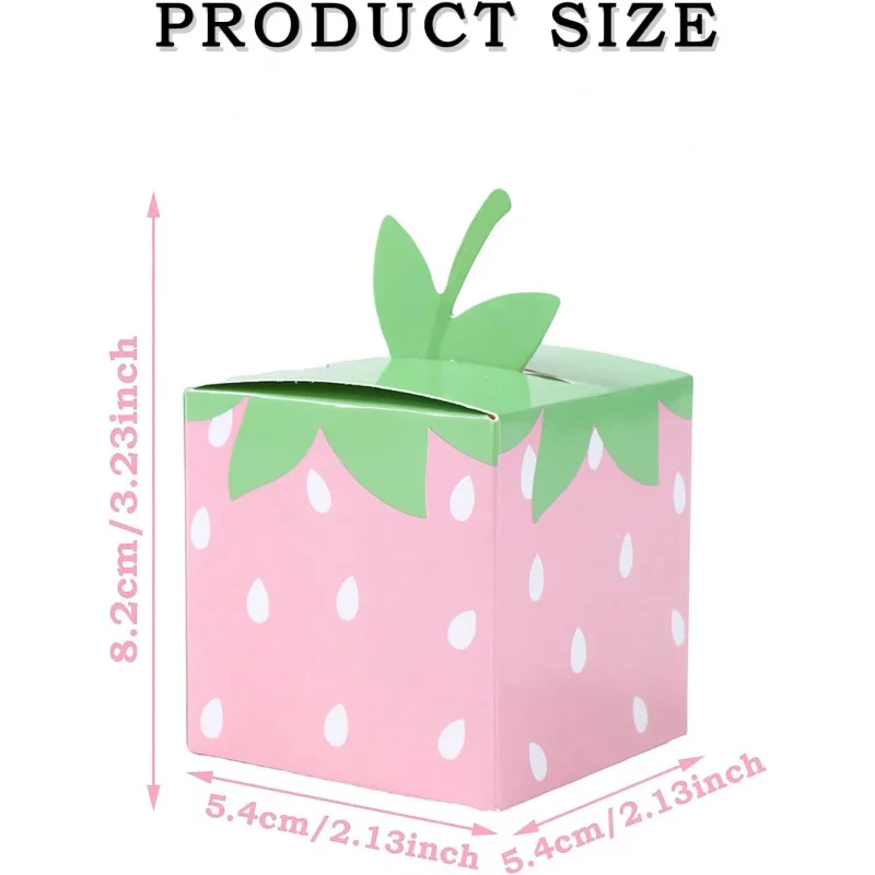 10 Pcs Cute Strawberry Gift Candy Boxes for Parties