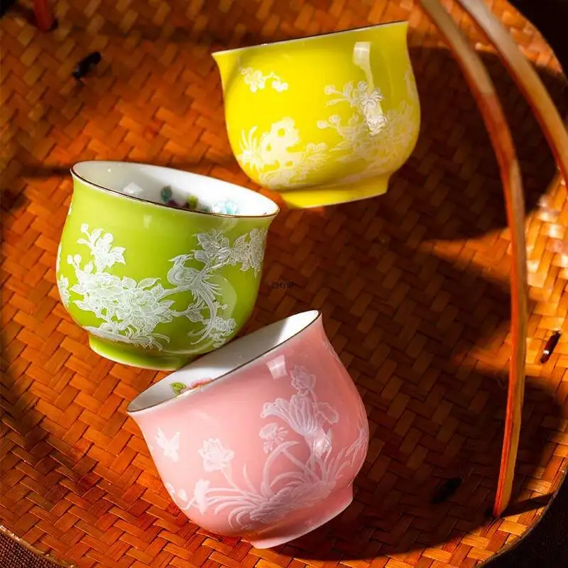 Ceramic Tea Cup Household Kung Fu Teacup Chinese Tea Cup Керамическая Чашка
