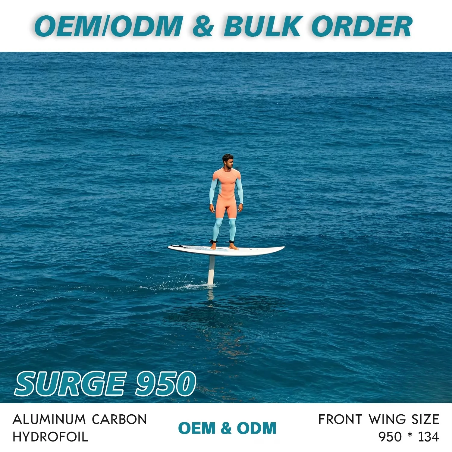 Coastal Water Sports  950 Hydrofoil Wing Carbon Fiber Stable Glide Freeride Performance Smooth Control