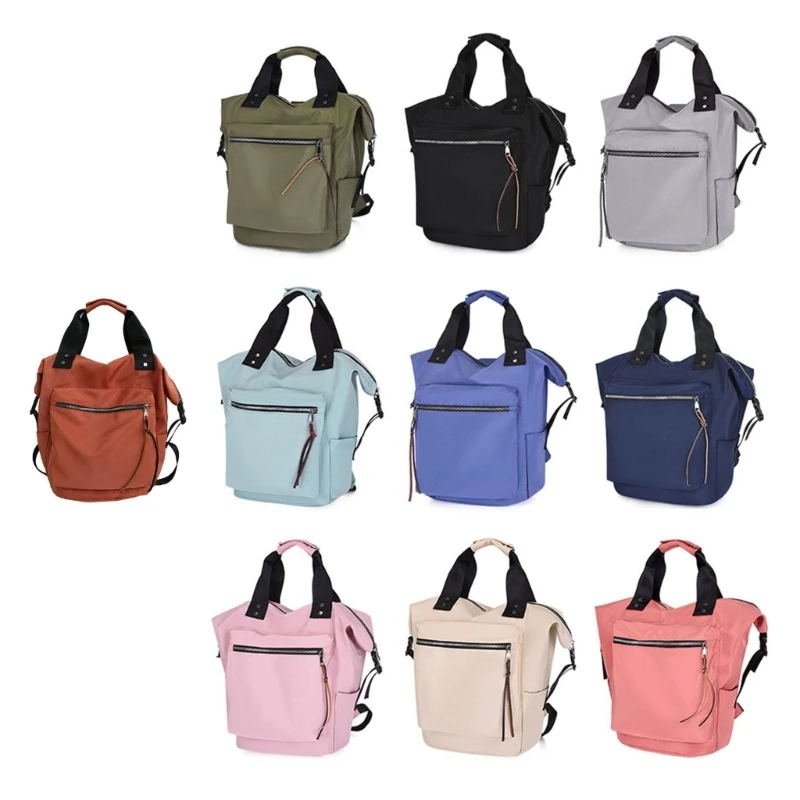 Mochila informal nailon para mujer, bolsas libros viaje capacidad para adolescentes y estudiantes, bolso